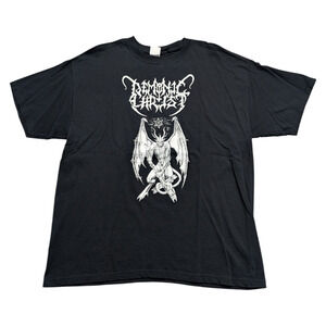 Y2K Demonic Christ Worship His Majesty Metal T shirt